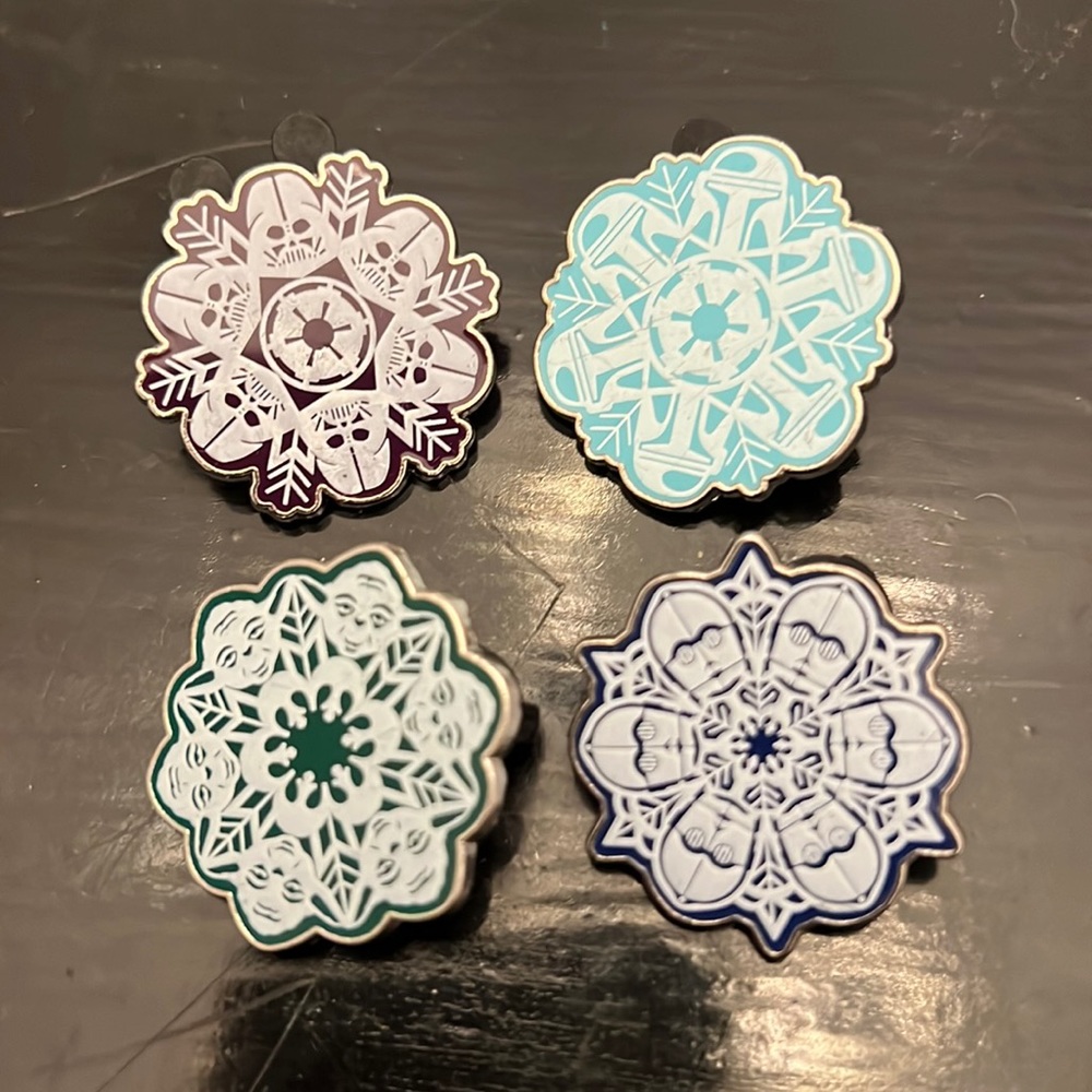 Star Wars Snowflake pins